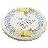 Amalfi Coast Italian Birthday Party Dessert Favors Sugar Cookie (Angled)