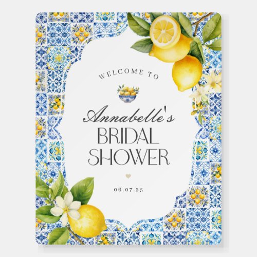 Amalfi Coast Italian Bridal Shower Welcome Sign
