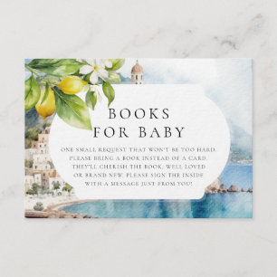Amalfi Coast Italian Lemon Books For Baby  Enclosure Card