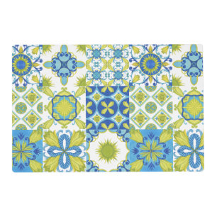 Amalfi Coast Italian Majolica Ceramic Mosaic Placemat