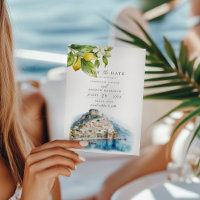 Amalfi Coast Italian Wedding Save The Date