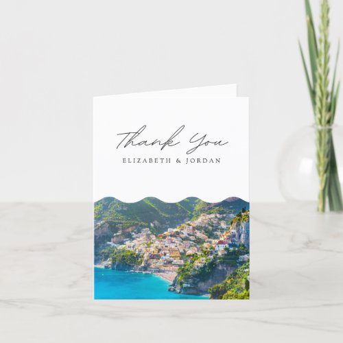 Amalfi Coast Italy Blank Thank You Card