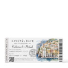 Amalfi Coast Italy Boarding Pass Destination