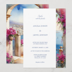 Amalfi Coast Italy Bougainvillea Italy Invitation