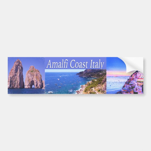 Amalfi Coast Italy Bumper Sticker (Front)