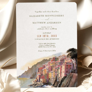 Amalfi Coast Italy Destination Wedding Invitation