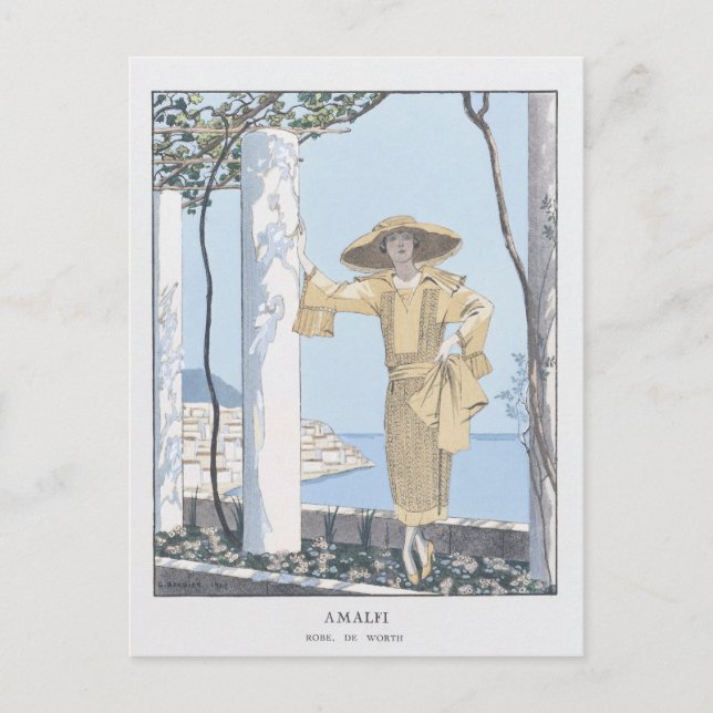 Amalfi Coast Italy Fashion Holiday Postcard (Front)