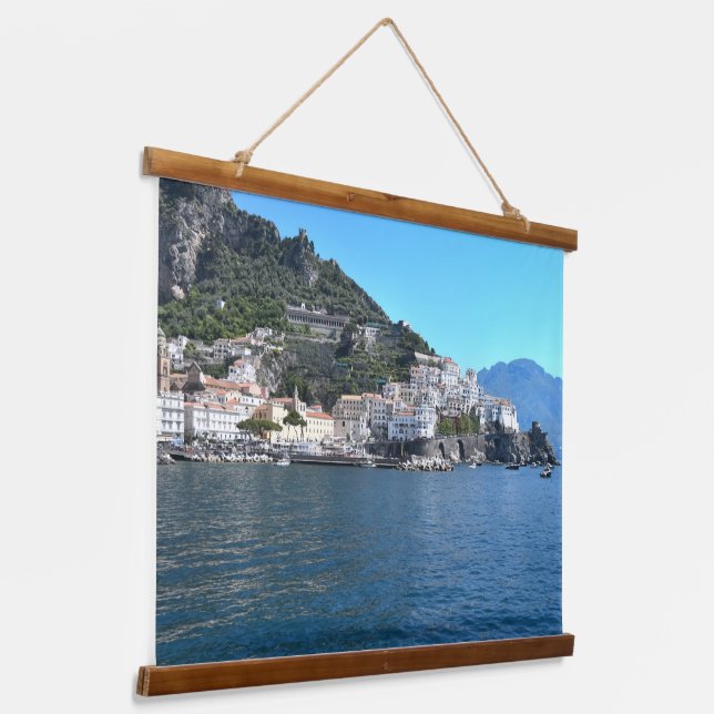 Amalfi Coast Italy Hanging Tapestry (Angled)