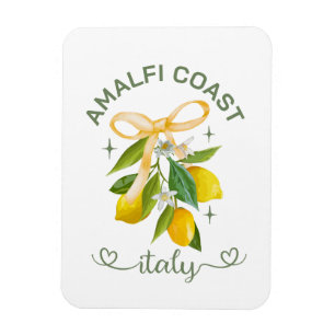Amalfi Coast Italy Lemon & Bow– Personalized Magnet