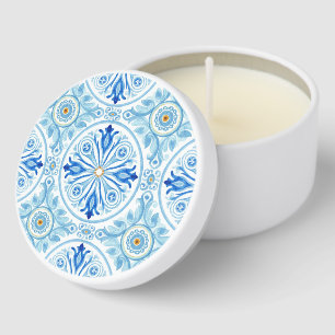 Amalfi Coast Italy Mediterranean Tile Wedding Mini Candle Favors