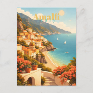  Amalfi Coast Italy Postcard
