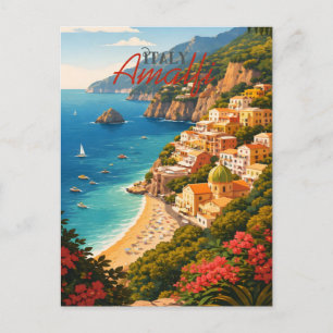  Amalfi Coast Italy Postcard