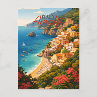  Amalfi Coast Italy Postcard