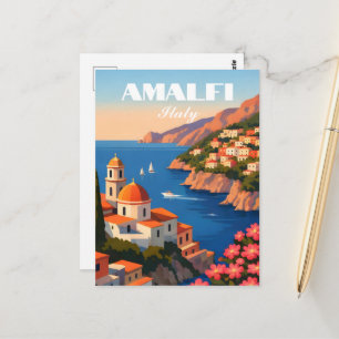 Amalfi Coast Italy Postcard