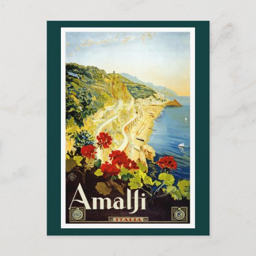 Amalfi Coast Italy Postcard