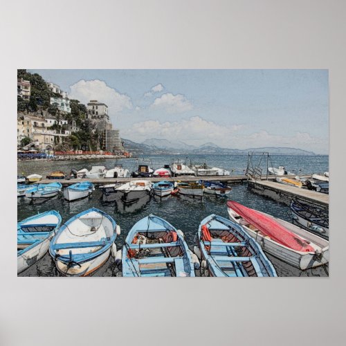 Amalfi Coast Italy Poster