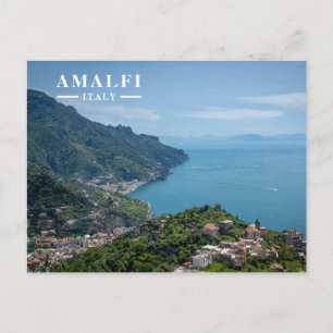 Amalfi Coast Italy Scenic Coastal View  Holiday Postcard