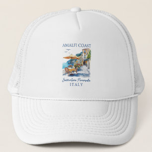 Amalfi Coast Italy Scenic Summer Trucker Hat