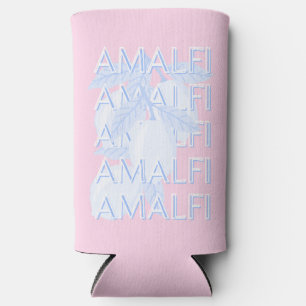 Amalfi Coast, Italy, Travel Art, Preppy Seltzer Can Cooler