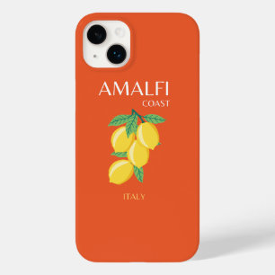 Amalfi Coast, Italy, Travel Art, Retro, Orange Case-Mate iPhone 14 Plus Case