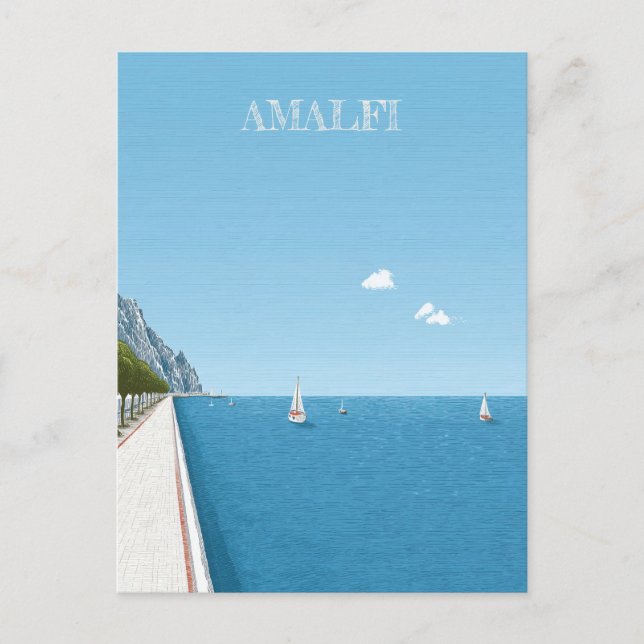 Amalfi Coast Italy Travel Postcard (Front)