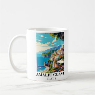 Amalfi Coast Italy Travel Retro Coffee Mug