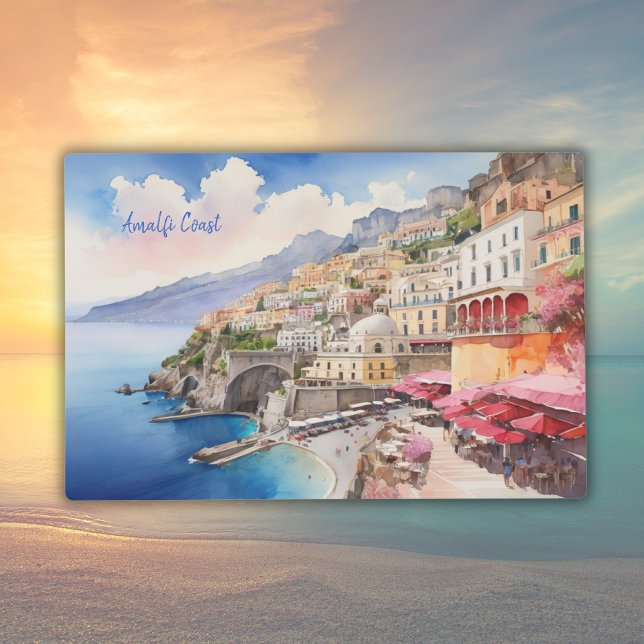 Amalfi Coast Italy Watercolor Sketch  | Placemat (Creator Uploaded)