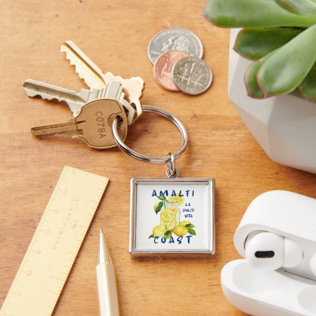 Amalfi Coast La Dolce Vita – Italian Limoncello Keychain (Desk)