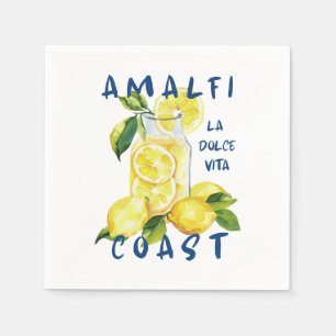 Amalfi Coast – La Dolce Vita Limoncello  Napkins
