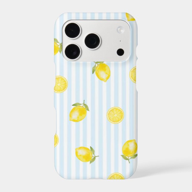 Amalfi Coast Lemon Aesthetic iPhone Case (Back)