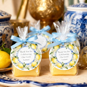Amalfi Coast Lemon Baby Shower Favor Thank You Tags