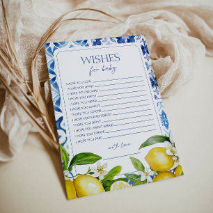Amalfi Coast Lemon Baby Shower Wishes for Baby
