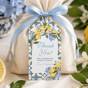 Amalfi Coast Lemon Italian Bridal Shower Favors Gift Tags