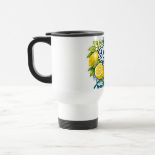 Amalfi Coast Lemon Mediterranean Amalfi Coast Travel Mug