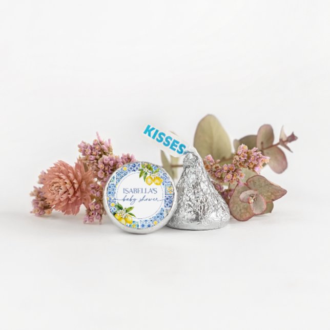 Amalfi Coast Lemon Mediterranean Baby Shower Hershey®'s Kisses® (Creator Uploaded)