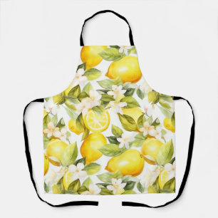 Amalfi Coast Lemon Pattern Apron