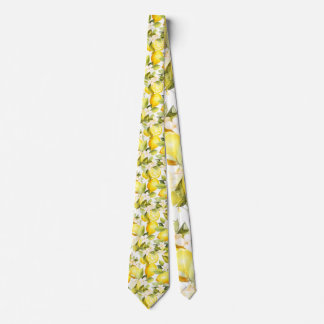 Amalfi Coast Lemon Pattern Neck Tie