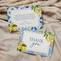 Amalfi Coast Lemon Thank You Card