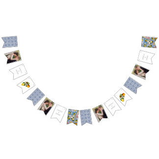 Amalfi Coast Lemon Tiles Italy Personalized Photo Bunting Flags