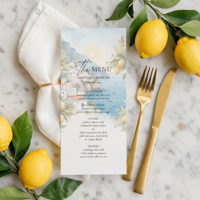 Amalfi Coast Lemon Wedding Program | Italian (Creator Uploaded)