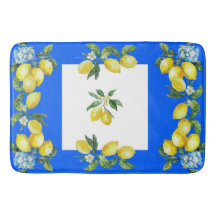 Amalfi Coast Lemons Ocean Blue