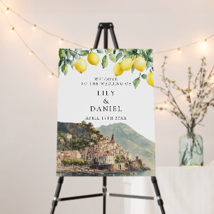 Amalfi Coast Lemons Wedding Welcome Sign