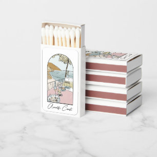 Amalfi Coast Matchbook Wedding Favors - Pack 50 Matchboxes