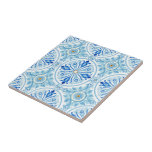 Amalfi Coast Mediterranean Cobalt Blue Tile<br><div class="desc">Bring timeless Mediterranean charm into your home with this beautifully printed ceramic tile featuring the signature Amalfi-inspired watercolor tile pattern from the Amalfi Coast Amore collection. Available in 4.25" and 6" sizes, this versatile tile can be used in countless creative ways. Display it as home décor on a shelf or...</div>
