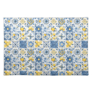 Amalfi Coast Mediterranean Lemon Table Cloth Placemat