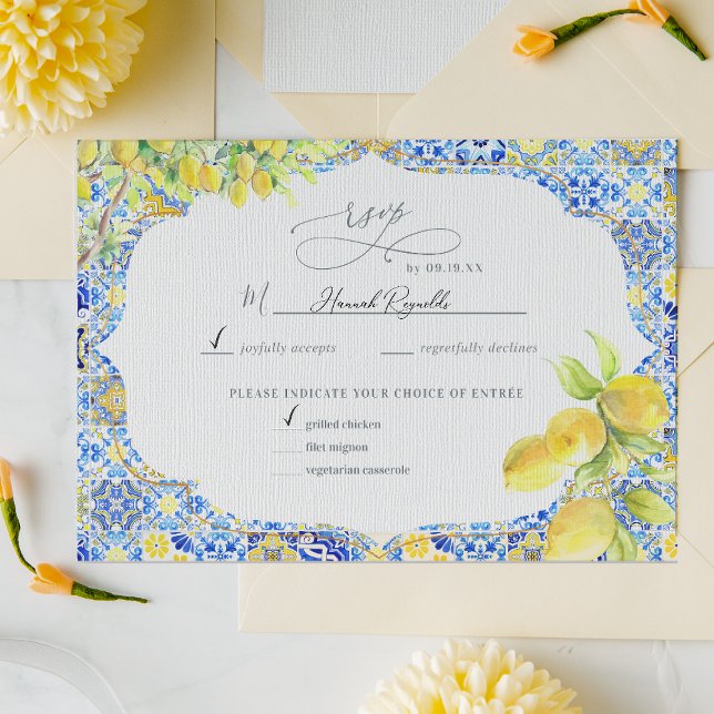 Amalfi Coast | Mediterranean Lemon Tiles RSVP (Creator Uploaded)