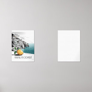 Amalfi Coast Minimalist Line Art Wall Art Sets
