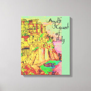Amalfi Coast of Italy Canvas Print by artist