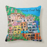 Bellagio Italy Poster Lumbar Pillow, Zazzle