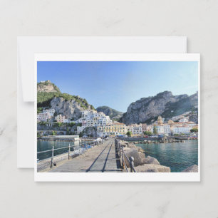 Amalfi Coast Port Holiday Card